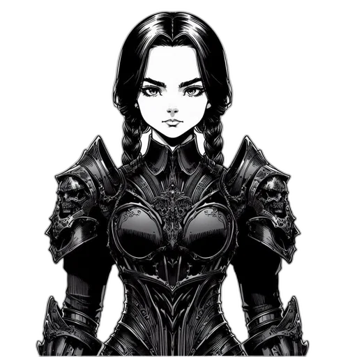 dress, robot, face, jewelry, comic book art, fantasy art, concept art, pixel art transparent PNG cut-out