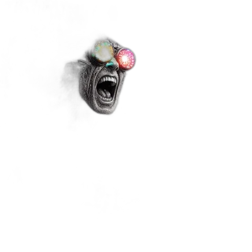 mask, creature, jewelry, robot, 3d render, photorealistic, concept art, comic book art transparent PNG cut-out