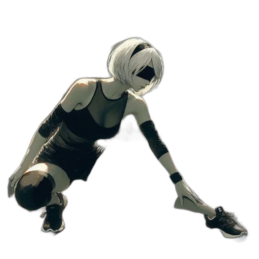 robot, creature, weapon, mask, concept art, 3d render, cyberpunk, woman transparent PNG cut-out