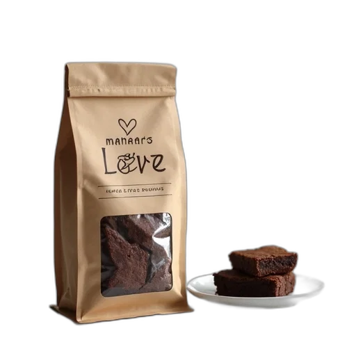bag, mama, love, brownies, sits, kitchen, counter, next transparent PNG cut-out