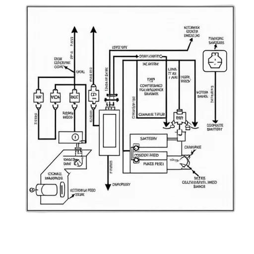 detailed, electrical, wiring, diagram, various, components, such, fuse transparent PNG cut-out