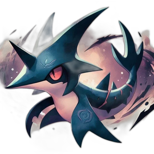 dragon, creature, mask, animal, concept art, fantasy art, watercolor, pixel art transparent PNG cut-out