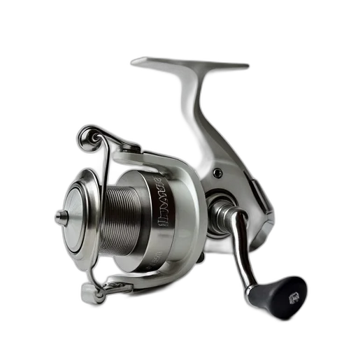 white, baitcaster, reel, stainless transparent PNG cut-out