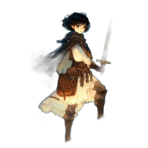 sword, staff, weapon, dragon, fantasy art, concept art, pixel art, watercolor transparent PNG cut-out