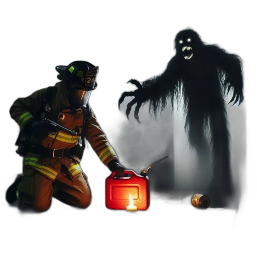 mask, staff, concept art, fantasy art, comic book art, pixel art, fire, fog transparent PNG cut-out