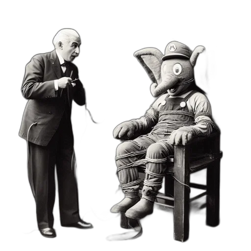 robot, mask, furniture, staff, concept art, outer space, old, man transparent PNG cut-out