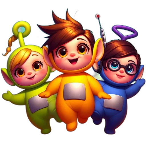 staff, 3d render, concept art, pixel art, cartoon, three, costumed, characters transparent PNG cut-out
