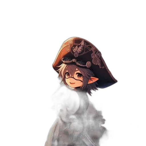 mask, hat, face, staff, concept art, fantasy art, watercolor, photorealistic transparent PNG cut-out
