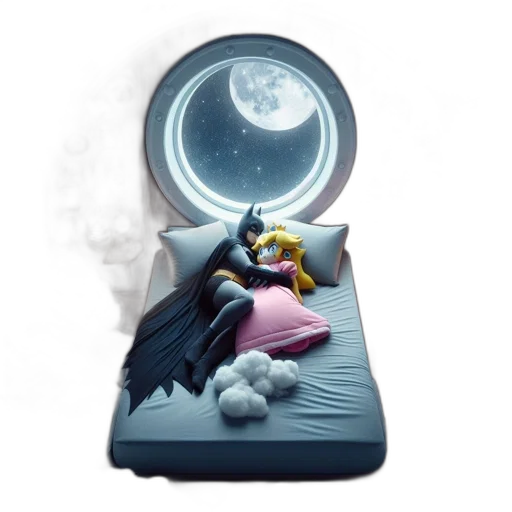 robot, furniture, mask, concept art, 3d render, outer space, ethereal, room transparent PNG cut-out