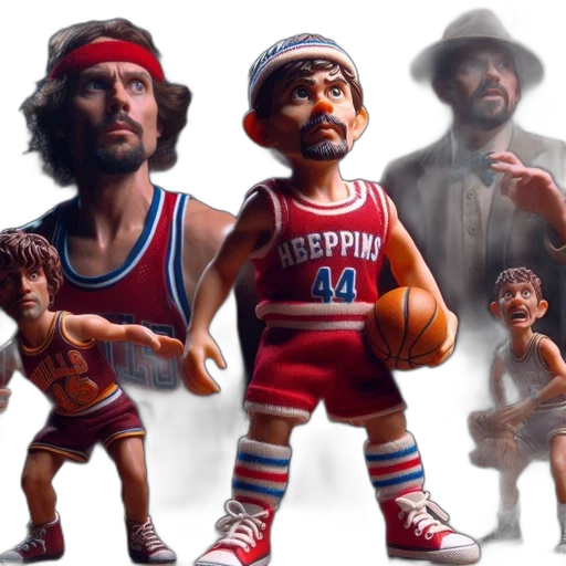 concept art, 3d render, fantasy art, central, figure, 3d-rendered, basketball, player transparent PNG cut-out