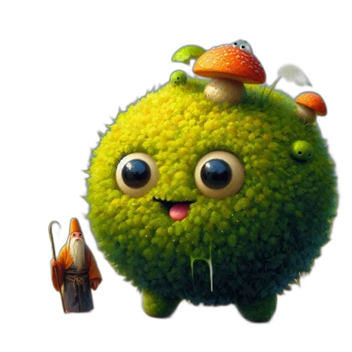 creature, food, animal, bottle, concept art, 3d render, pixel art, photorealistic transparent PNG cut-out