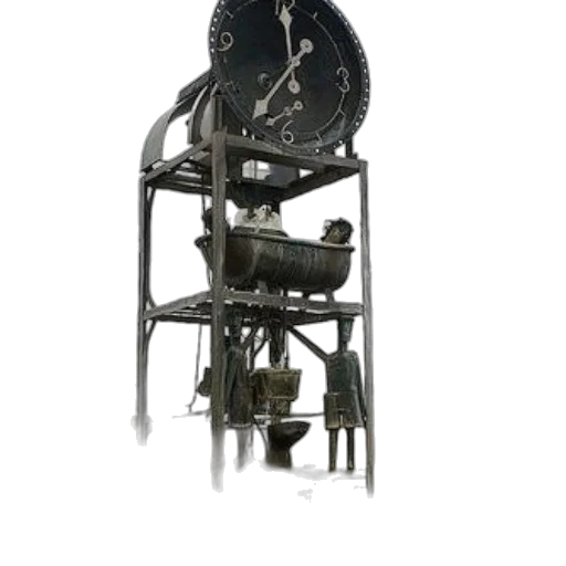 furniture, robot, staff, weapon, 3d render, photorealistic, concept art, large transparent PNG cut-out