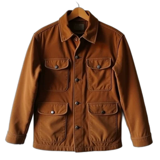 jacket, earth tones, vintage, 70s transparent PNG cut-out