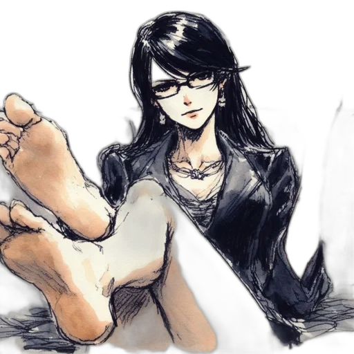 shoes, watercolor, comic book art, concept art, cartoon, monochrome, dark, blue transparent PNG cut-out