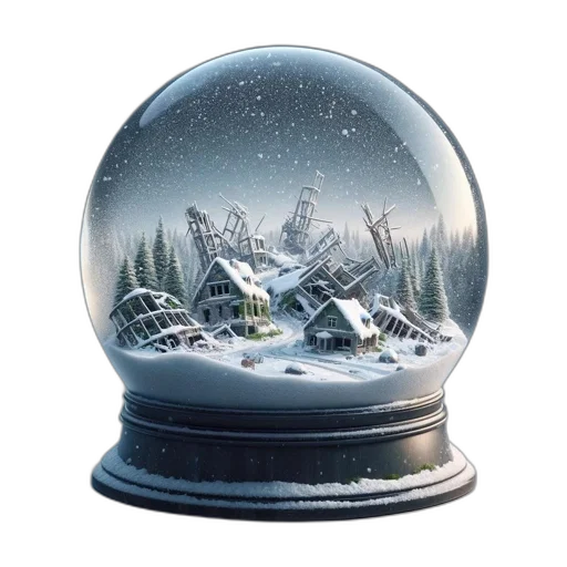 hat, photorealistic, concept art, 3d render, fantasy art, snow, outer space, globe transparent PNG cut-out