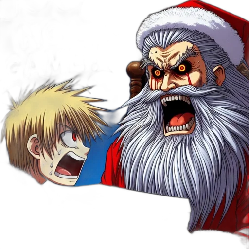 concept art, comic book art, fantasy art, two, contrasting, characters, shocked, young transparent PNG cut-out