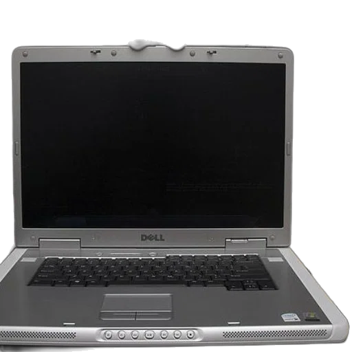 3d render, dell, laptop, webcam, attached, top, screen transparent PNG cut-out