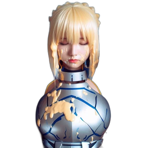 robot, bottle, mask, face, anime, 3d render, concept art, fantasy art transparent PNG cut-out