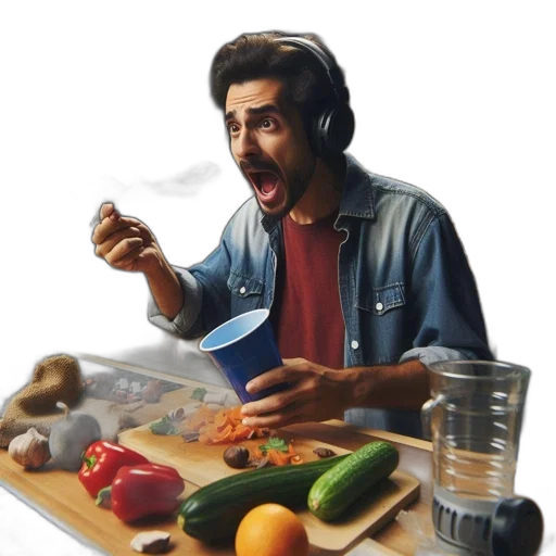 food, face, jacket, concept art, photorealistic, oil painting, pixel art, fire transparent PNG cut-out
