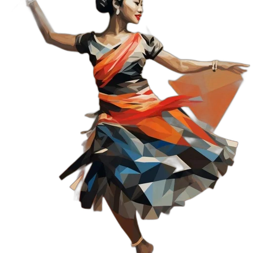 dress, concept art, oil painting, photorealistic, 3d render, woman, wearing, multi-colored transparent PNG cut-out