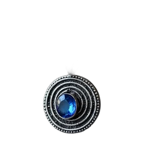 jewelry, crown, staff, robot, 3d render, photorealistic, blue, silver transparent PNG cut-out