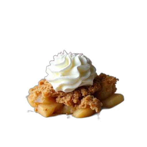 food, crown, close-up, view, dessert, dish, slice, apple transparent PNG cut-out