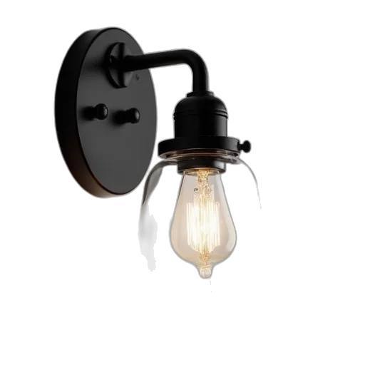 3d render, dakota, light, sconce transparent PNG cut-out