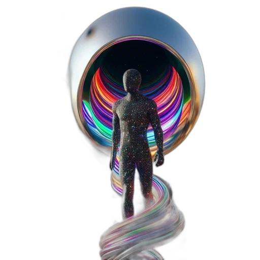 robot, staff, sword, weapon, 3d render, concept art, vaporwave, fantasy art transparent PNG cut-out