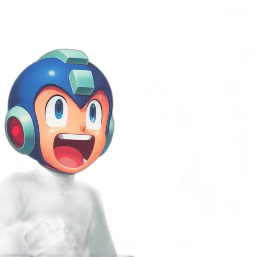 robot, mask, face, creature, 3d render, concept art, pixel art, vaporwave transparent PNG cut-out