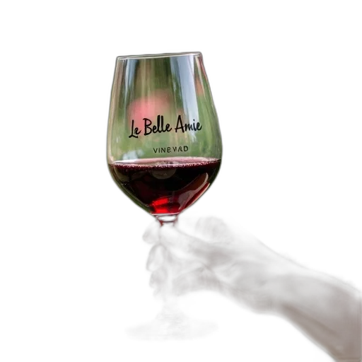 bottle, person, holding, glass, red, wine, label, reads transparent PNG cut-out