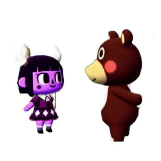 creature, animal, pixel art, 3d render, concept art, cartoon, dark, two transparent PNG cut-out