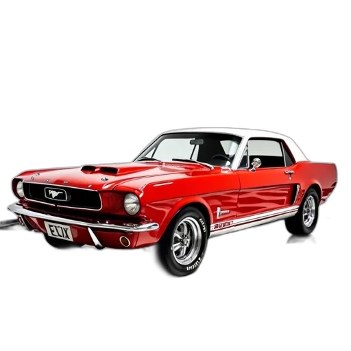 car, photorealistic, 3d render, concept art, shiny, red, vintage, white transparent PNG cut-out