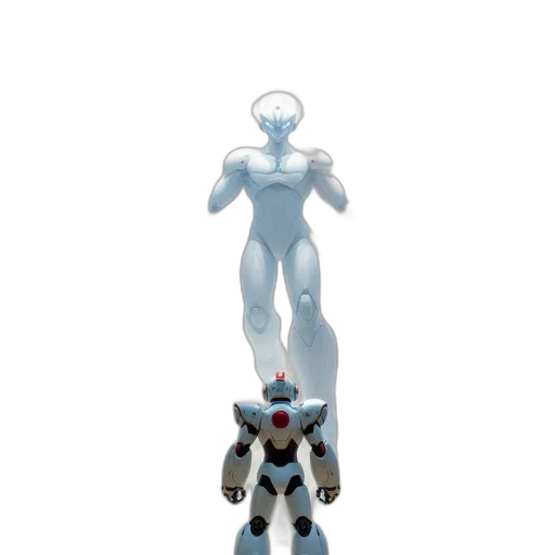 robot, staff, jewelry, creature, concept art, 3d render, pixel art, comic book art transparent PNG cut-out