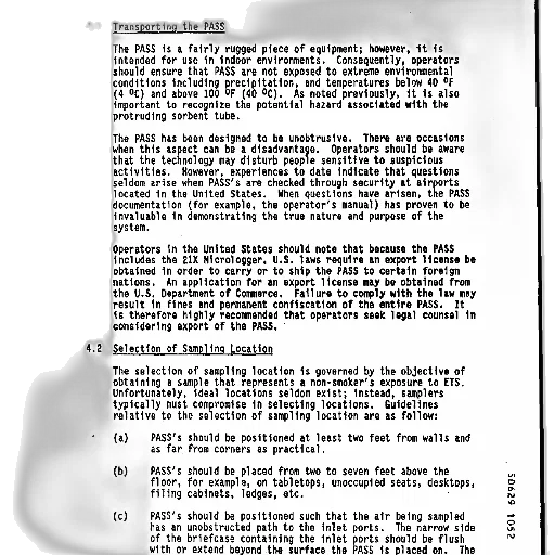 document, titled, field, operations, discusses, pass, equipment, transportability transparent PNG cut-out
