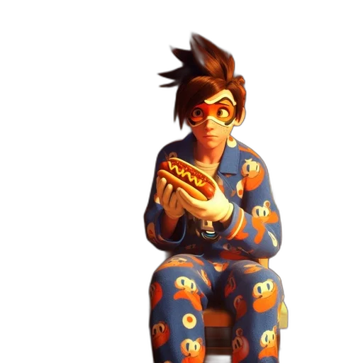 food, jacket, staff, robot, concept art, pixel art, 3d render, cartoon transparent PNG cut-out