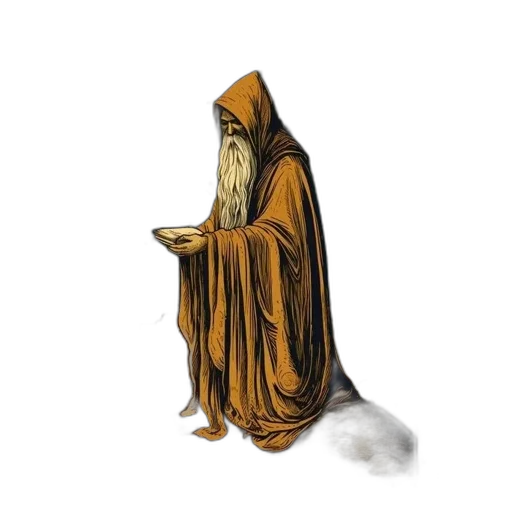 staff, dress, mask, creature, concept art, fantasy art, pixel art, comic book art transparent PNG cut-out