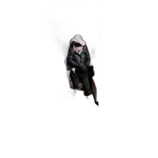 jacket, weapon, staff, hat, concept art, pixel art, 3d render, photorealistic transparent PNG cut-out