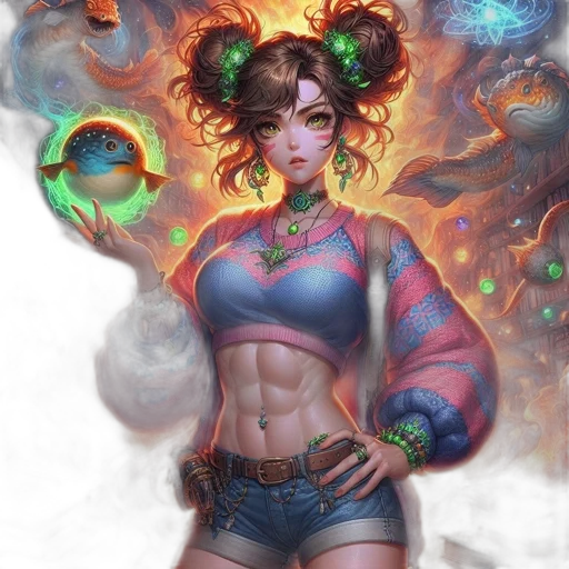 fantasy art, concept art, comic book art, cyberpunk, outer space, fire, neon lights, neon transparent PNG cut-out