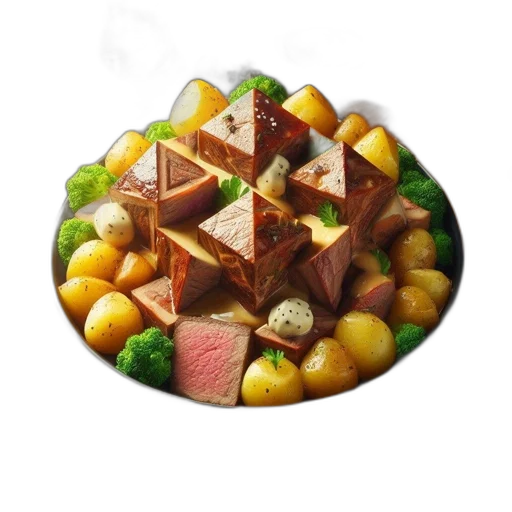 food, hat, crown, 3d render, photorealistic, pixel art, concept art, rustic transparent PNG cut-out