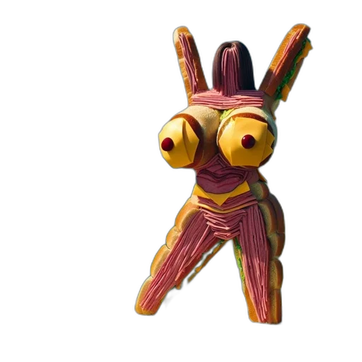 mask, creature, robot, animal, 3d render, concept art, fantasy art, pixel art transparent PNG cut-out