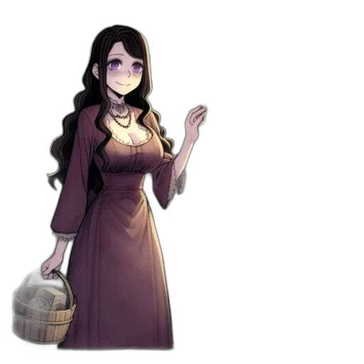 dress, staff, mask, bottle, concept art, fantasy art, pixel art, anime transparent PNG cut-out