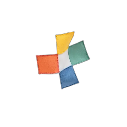 pixel art, 3d render, colorful, close-up, view, white, fabric, patch transparent PNG cut-out