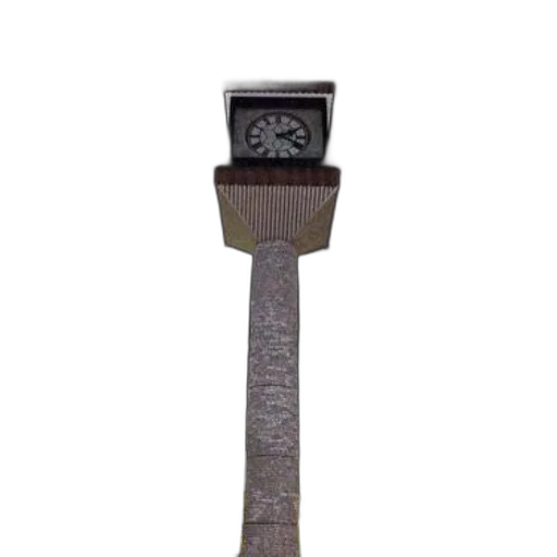 staff, sword, jewelry, weapon, 3d render, clock, tower, stands transparent PNG cut-out