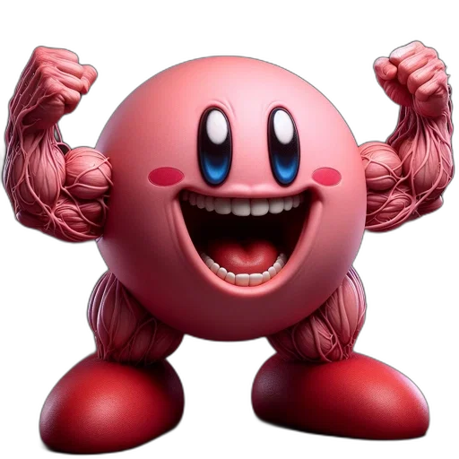 creature, animal, robot, weapon, 3d render, concept art, photorealistic, kirby transparent PNG cut-out