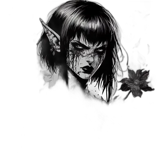 face, creature, dragon, staff, fantasy art, concept art, comic book art, pencil sketch transparent PNG cut-out