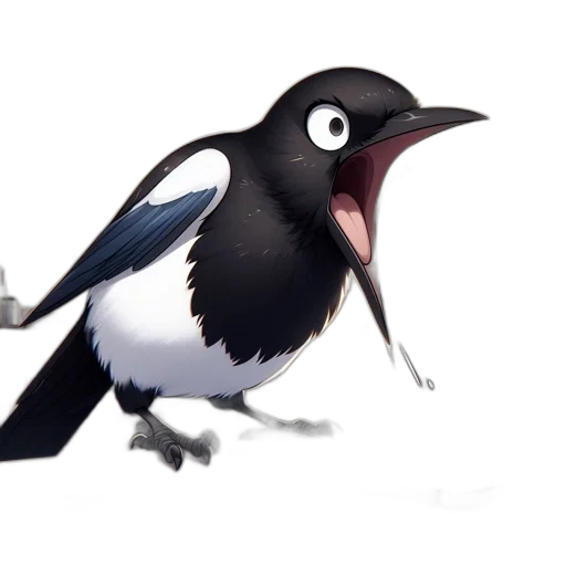 animal, staff, creature, hat, concept art, 3d render, cartoon, watercolor transparent PNG cut-out