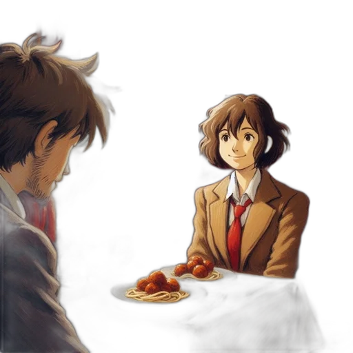 food, concept art, watercolor, anime, pixel art, fire, sunset, fog transparent PNG cut-out
