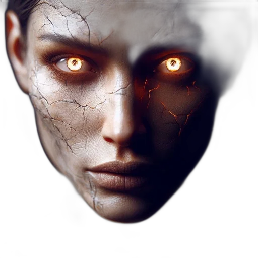 mask, face, robot, creature, photorealistic, fantasy art, concept art, 3d render transparent PNG cut-out
