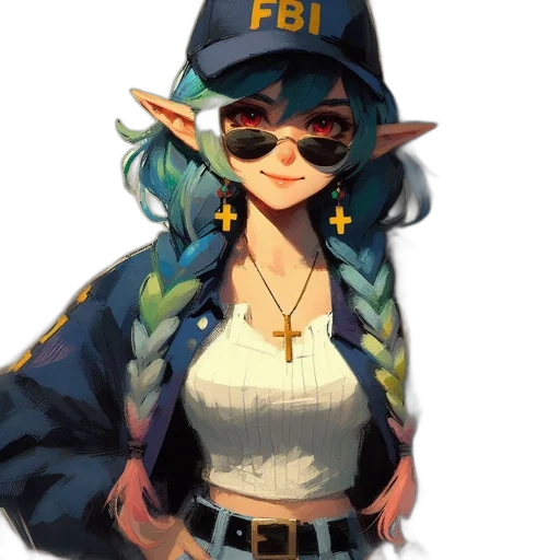 hat, staff, jacket, weapon, pixel art, concept art, anime, fantasy art transparent PNG cut-out