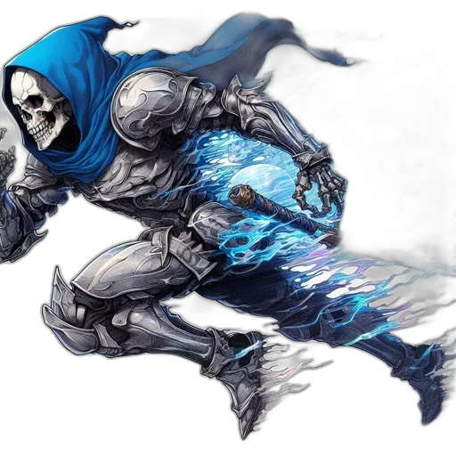 mask, sword, weapon, concept art, fantasy art, comic book art, pixel art, blue transparent PNG cut-out